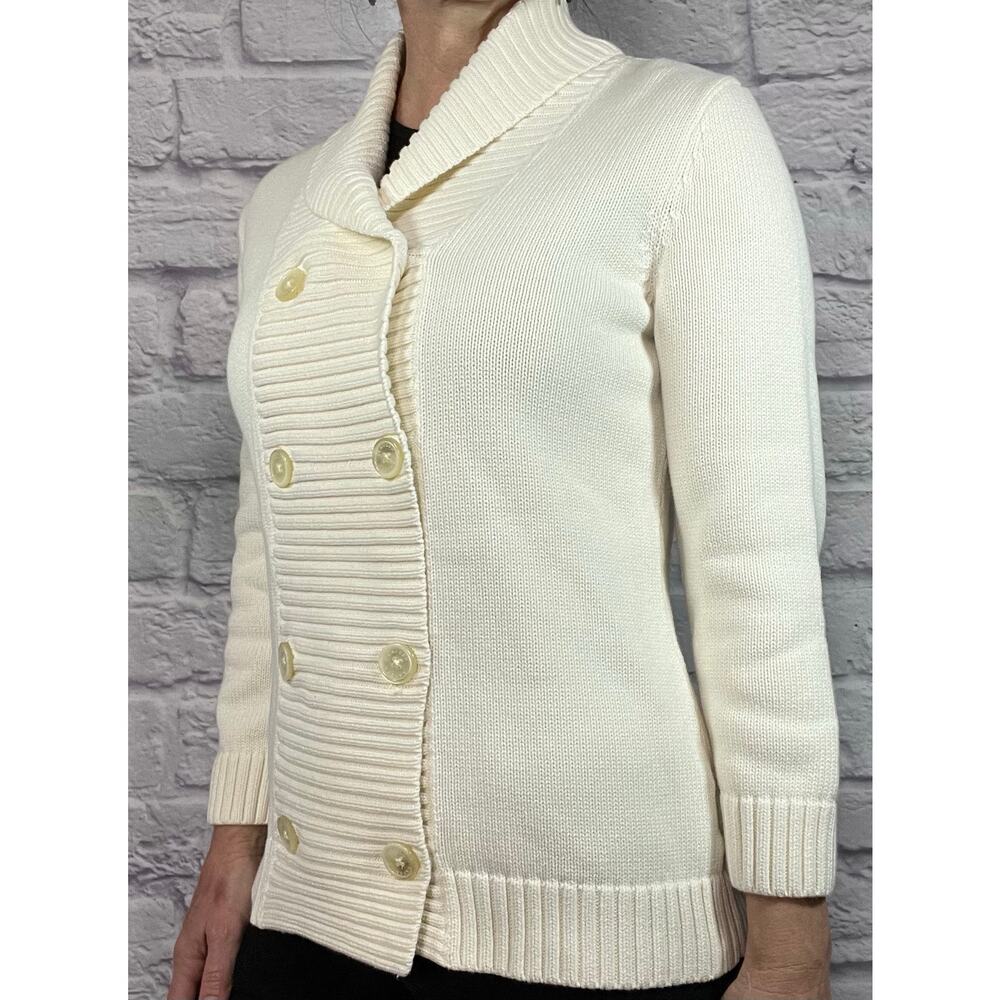 Lauren Ralph Lauren Thick and Warm Double Breasted Cardigan Sweater - Picture 2 of 7